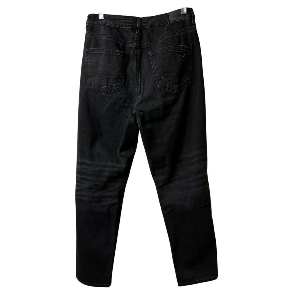 American Eagle Real Good Jeans‎ High Rise Distressed Black Jeans Grunge 8 (2823)